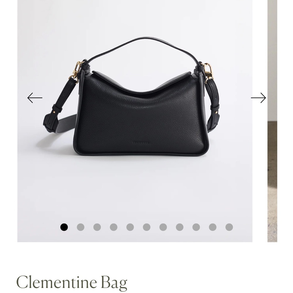 Clementine Black Leather Bag